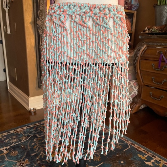 Handmade Macramé Mini Skirt - Picture 9 of 9